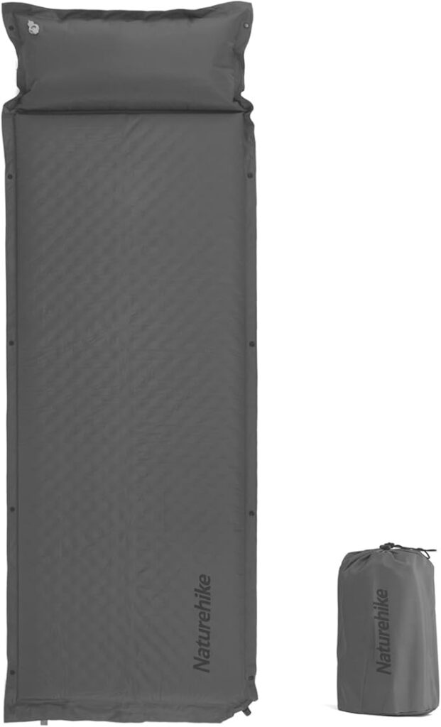Naturehike D01エアーマット 自動膨張式 枕付き
