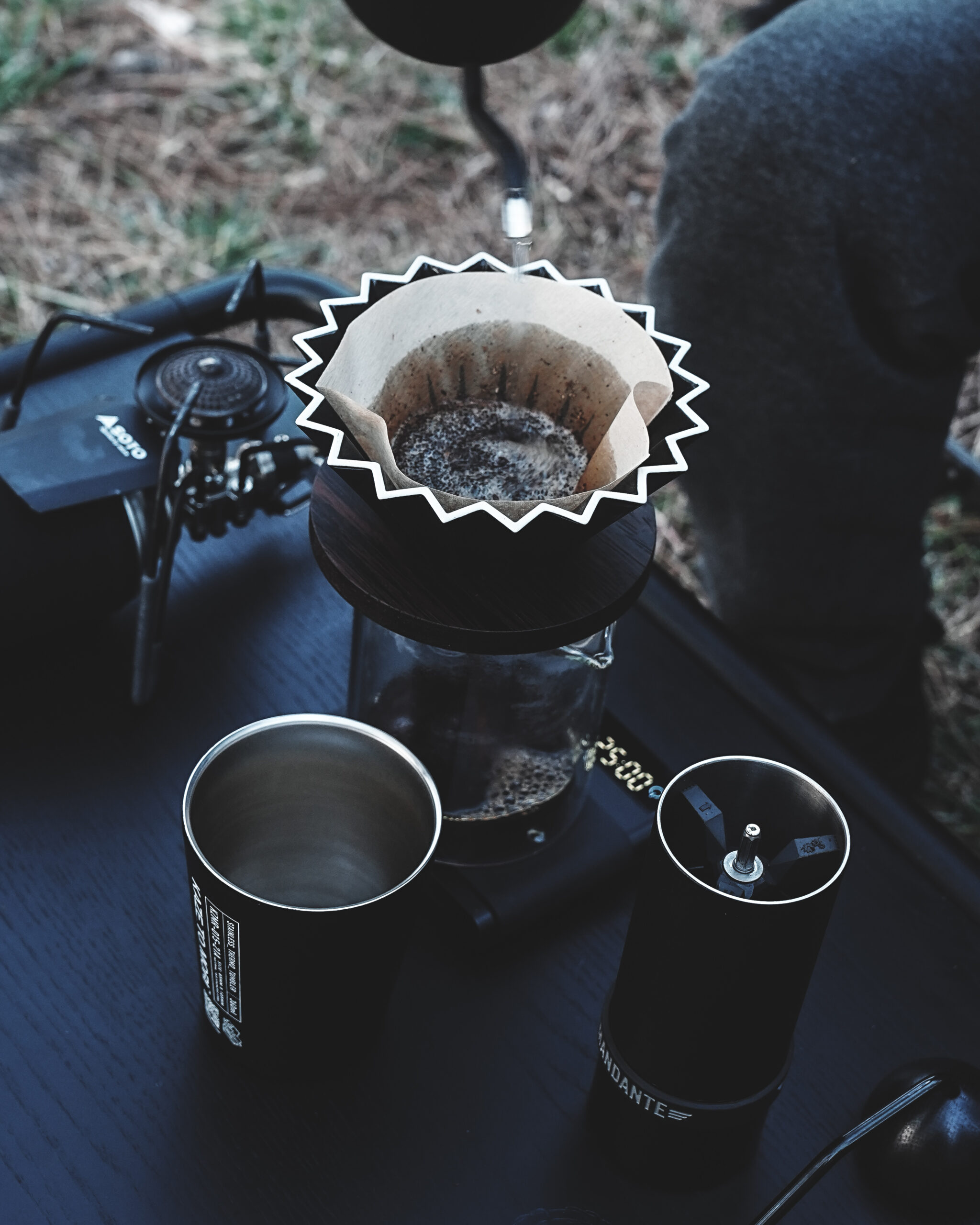 dripping coffee