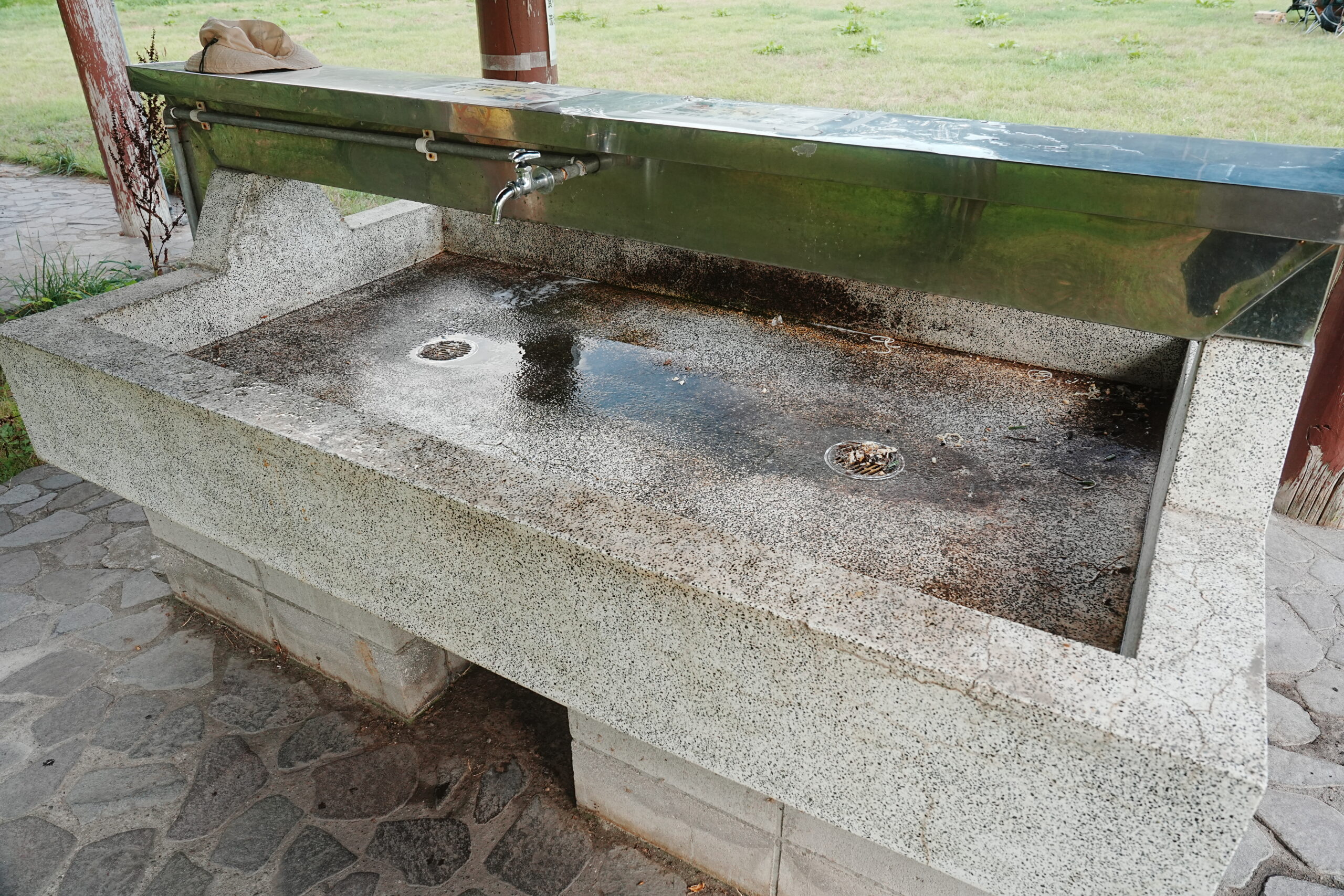 浪岡湿性花園キャンプ場・炊事場