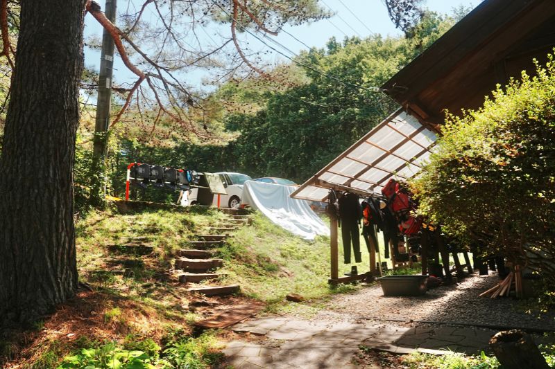 田沢湖キャンプ場・階段