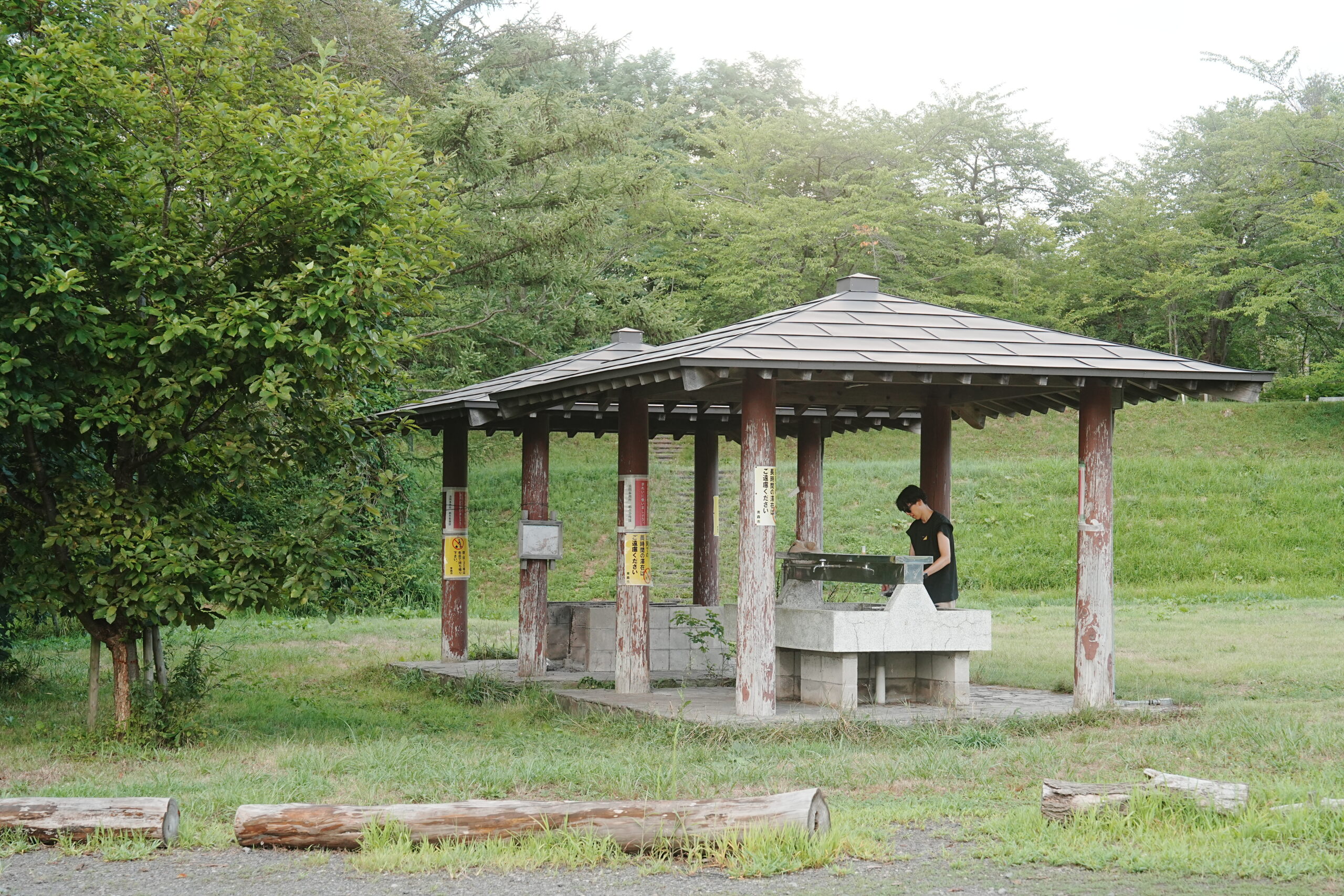 浪岡湿性花園キャンプ場・炊事場外観