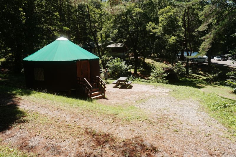 田沢湖キャンプ場・ゲル前