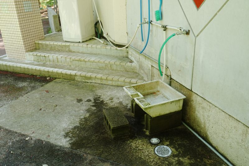 沢湖キャンプ場・足洗い場