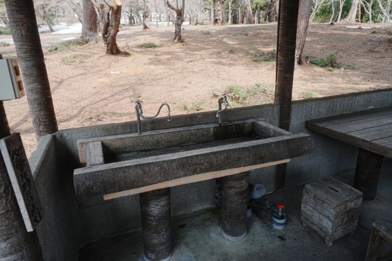 岩木山桜林公園キャンプ場・下側炊事場