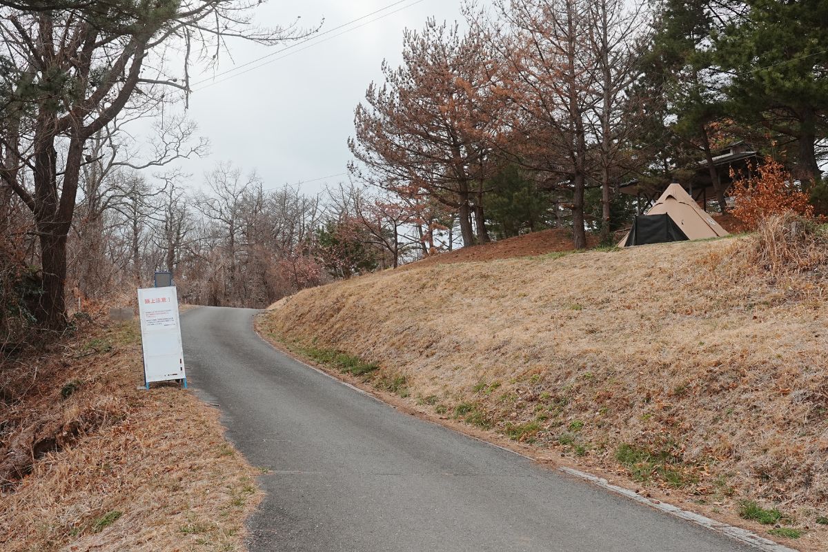 神割崎キャンプ場・第３キャンプ場　通路　坂１