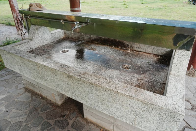 浪岡湿性花園キャンプ場・炊事場