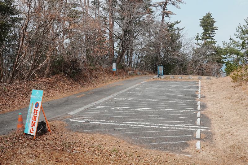 神割崎キャンプ場・第４キャンプ場前　駐車場