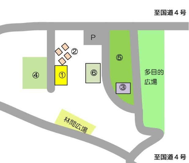 柴崎レクリエーション施設・サイトマップ