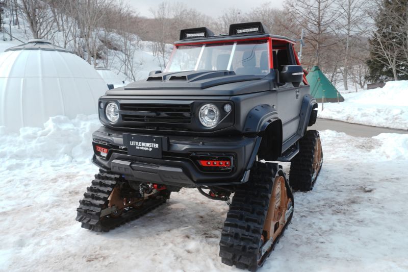 クルマアソビアドベンチャーフィールド　雪上車