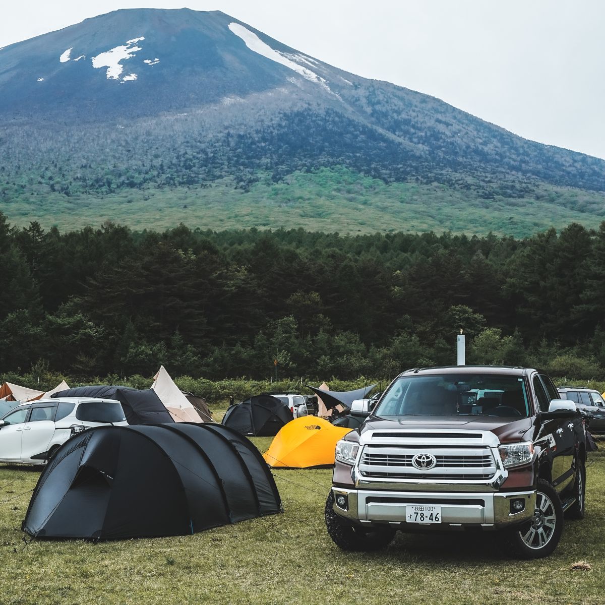 焼走り国際交流村キャンプ場　岩手山　景色　ケロン４GT タンドラ