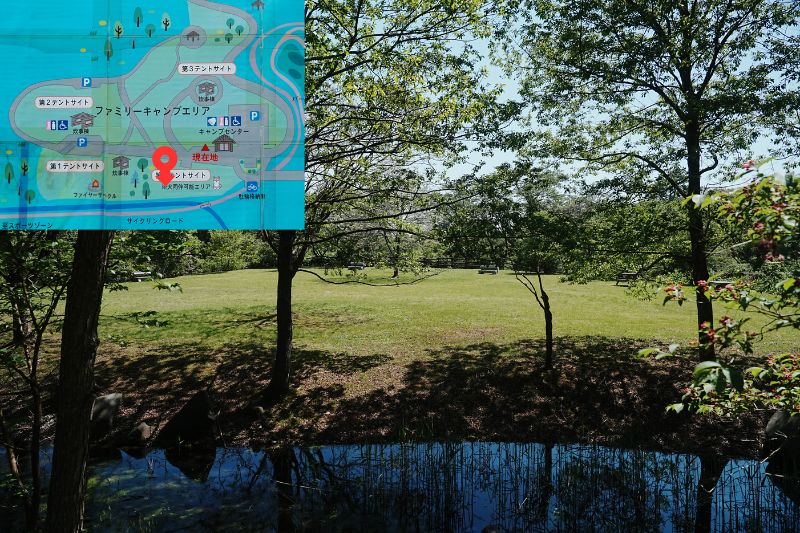 秋田県立中央公園ファミリーキャンプ場・第４サイト　解説１