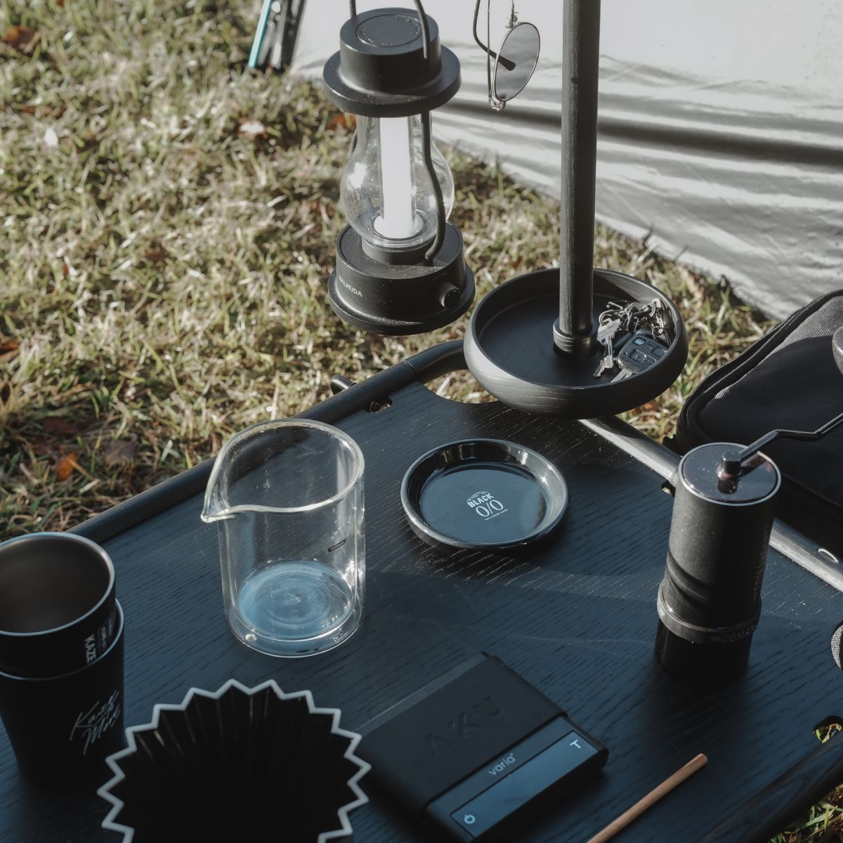 black coffee tools