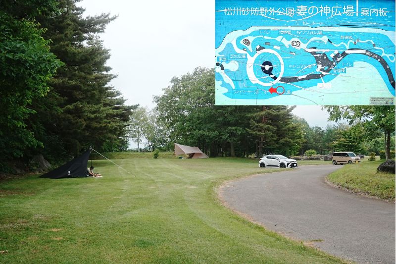 妻の神広場キャンプ場・フリーサイト解説５