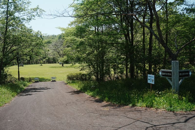 秋田県立中央公園ファミリーキャンプ場・第４サイト　入口