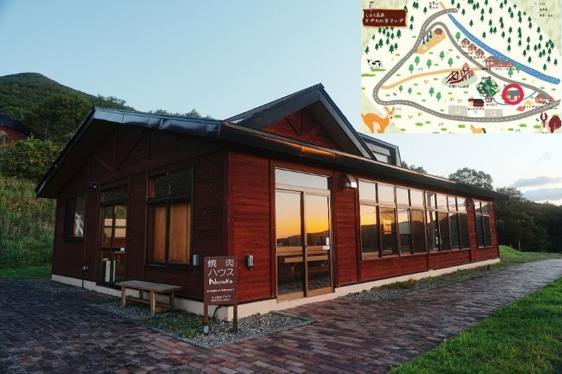 北海道・士幌高原ヌプカの里キャンプ場 焼肉ハウス 外観