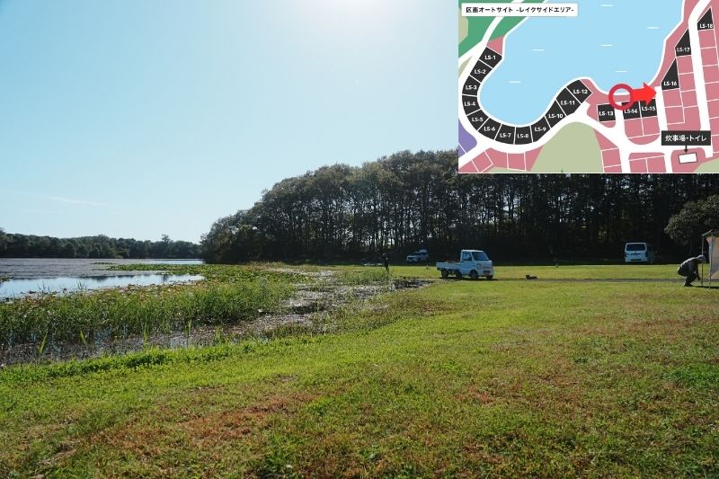 北海道・OHNUMA CAMPBASE レイクサイドエリア 解説14・15
