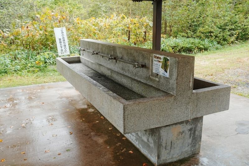 朱鞠内湖畔キャンプ場 第3サイト 炊事場
