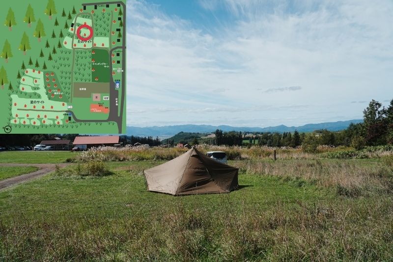 北海道・星に手の届く丘キャンプ場 中段 左 解説