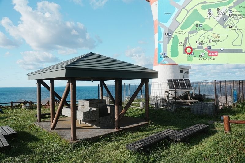 北海道・初山別みさき台公園キャンプ場① 炊事場 外観