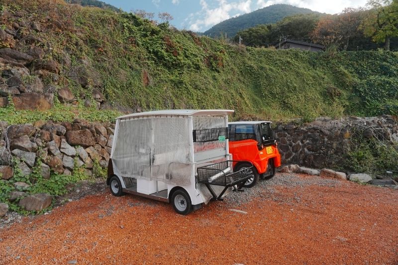 スリーストーンキャンプ場　O〜Hサイト　ゴルフカート