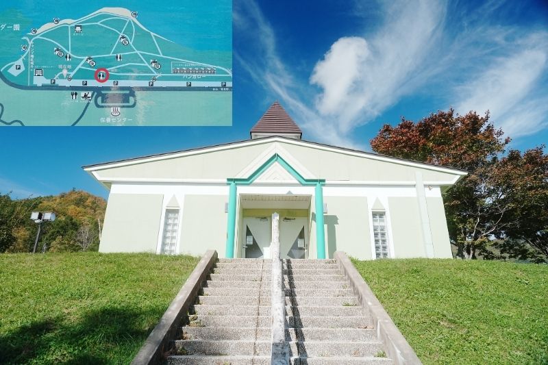 かなやま湖畔キャンプ場 トイレ1 外観