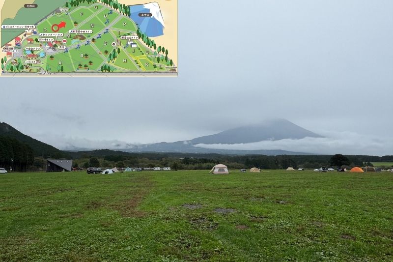 ふもとっぱらキャンプ場 Eサイト解説2
