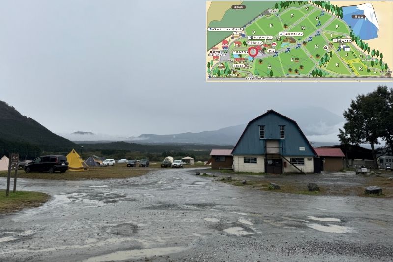 ふもとっぱらキャンプ場 場内 通路2