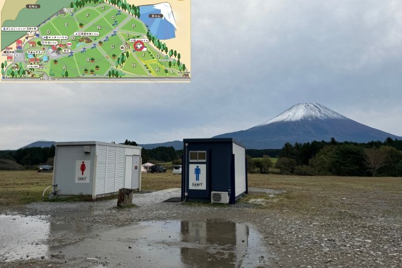 ふもとっぱらキャンプ場 富士山トイレ 外観
