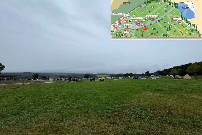 ふもとっぱらキャンプ場 Aサイト解説3