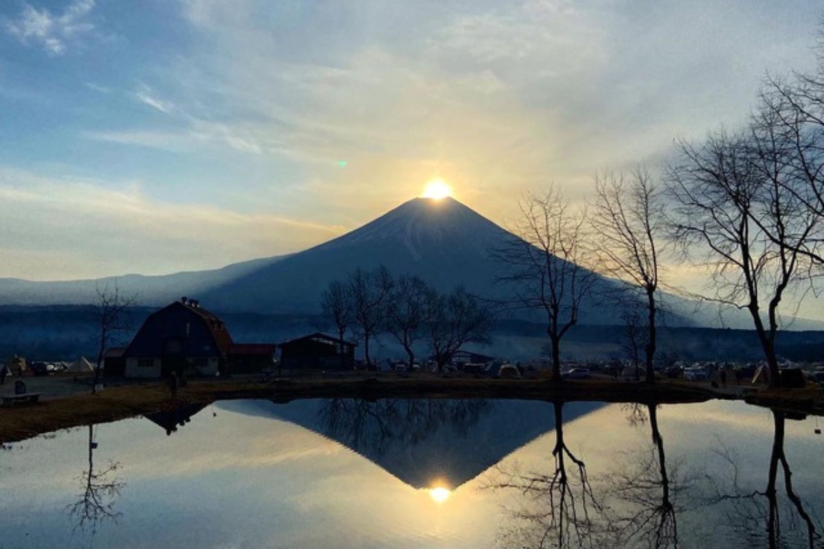 ふもとっぱらキャンプ場 ダイヤモンド富士