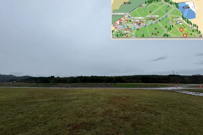 ふもとっぱらキャンプ場 Kサイト解説2