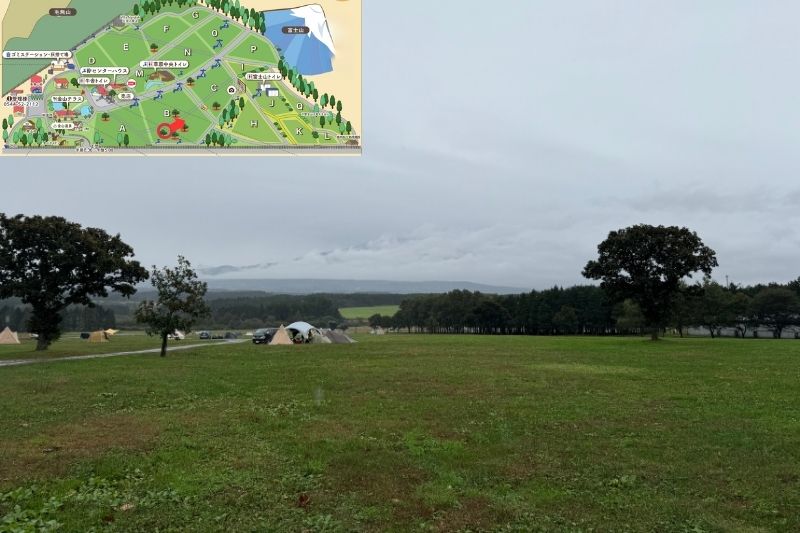 ふもとっぱらキャンプ場 Bサイト解説3