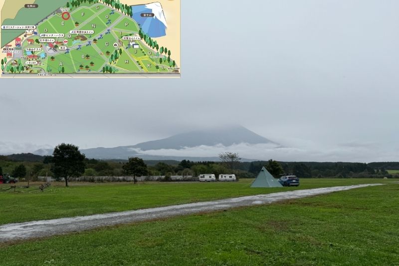 ふもとっぱらキャンプ場 Eサイト解説3
