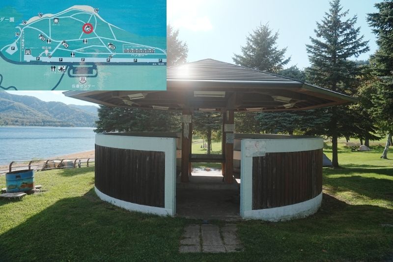 かなやま湖畔キャンプ場 炊事場1 外観