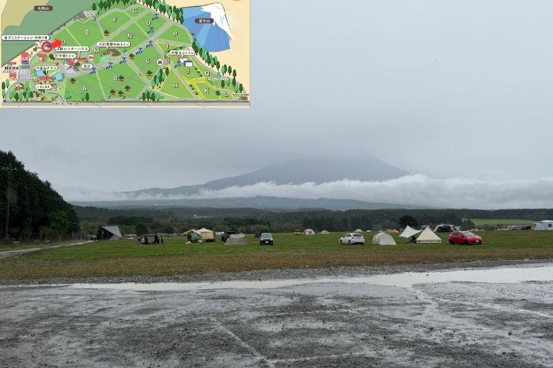 ふもとっぱらキャンプ場 Dサイト解説1