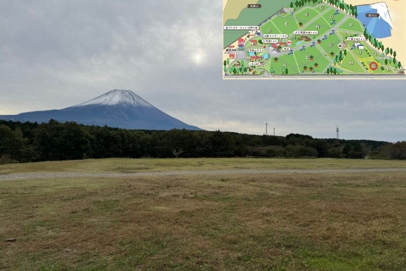 ふもとっぱらキャンプ場 Kサイト解説1