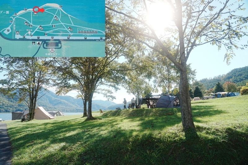 かなやま湖畔キャンプ場 サイト解説11