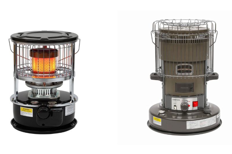 キャンプ　石油ストーブ　サイズ　パセコ