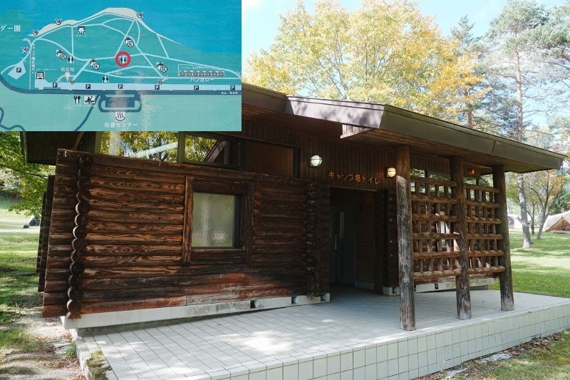 かなやま湖畔キャンプ場 トイレ3 外観