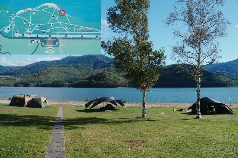 かなやま湖畔キャンプ場 サイト解説28 おすすめ