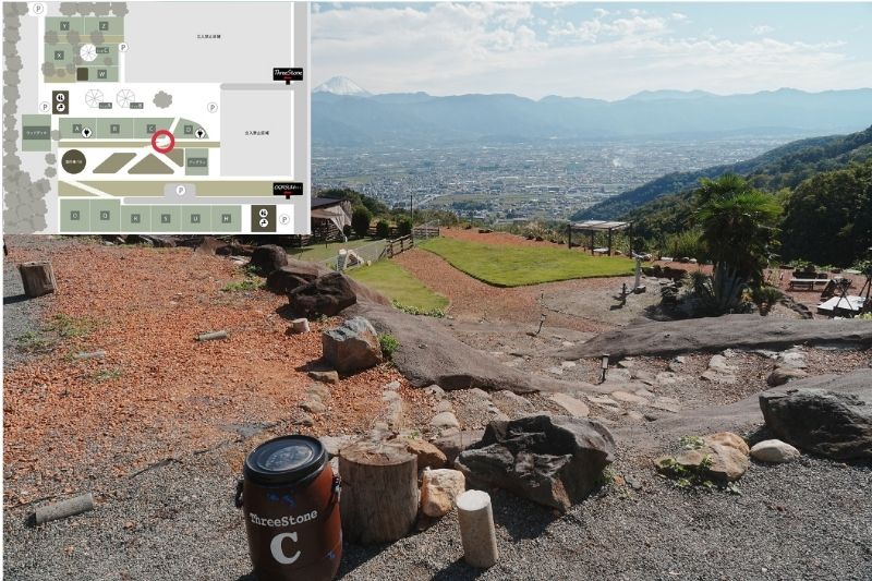 スリーストーンキャンプ場　階段