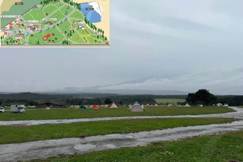 ふもとっぱらキャンプ場 Bサイト解説1