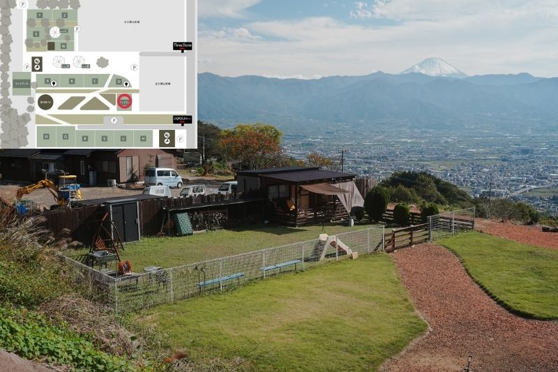 スリーストーンキャンプ場　ドッグラン　外観