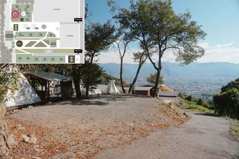 スリーストーンキャンプ場　Xサイト　解説