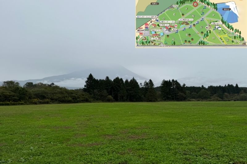 ふもとっぱらキャンプ場 Gサイト解説