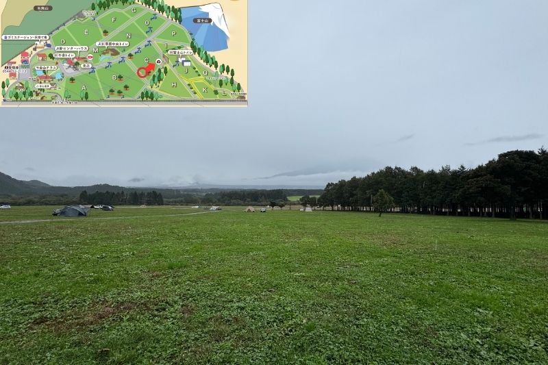 ふもとっぱらキャンプ場 Cサイト解説2