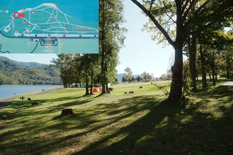 かなやま湖畔キャンプ場 サイト解説5