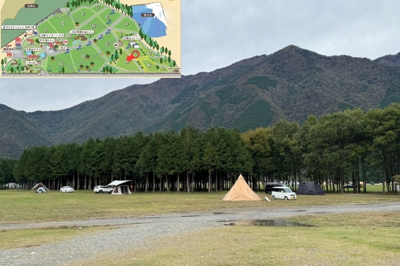 ふもとっぱらキャンプ場 Hサイト解説2