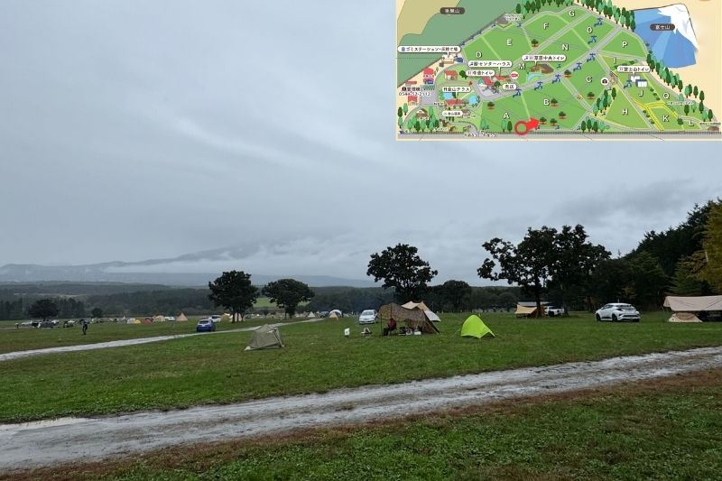 ふもとっぱらキャンプ場 Bサイト解説2