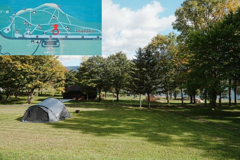 かなやま湖畔キャンプ場 サイト解説22